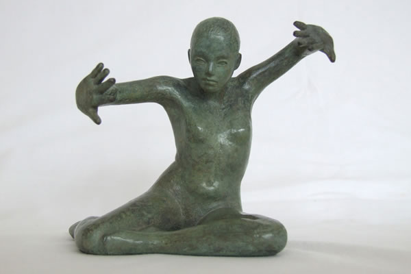 Daphniae - figurative bronze sculpture by Irish artist Marie Smith