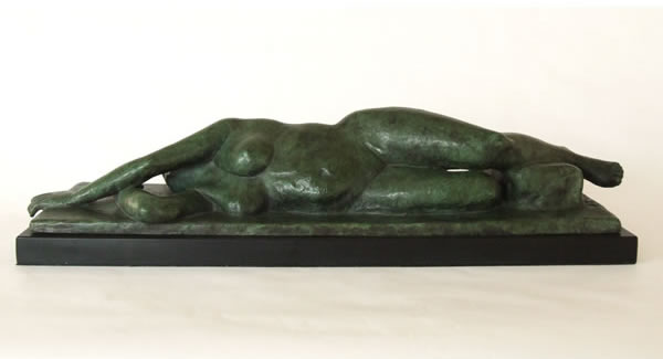 Florence - figurative bronze sculpture by Irish artist Marie Smith