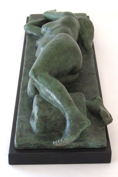 Florence - figurative bronze sculpture by Irish artist Marie Smith