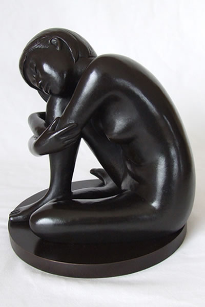 Figurative bronze sculpture by Irish artist Marie Smith