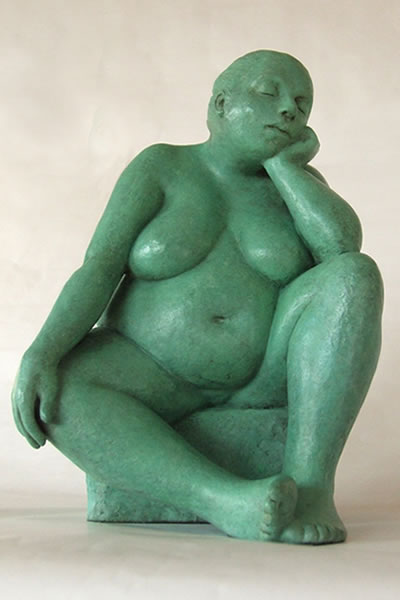 Soraya - figurative bronze sculpture by Irish artist Marie Smith