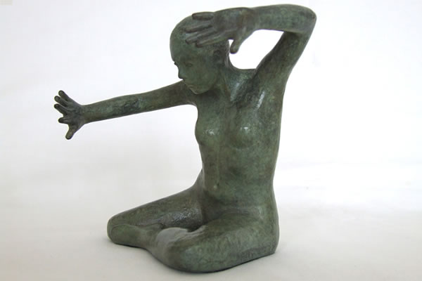 Daphniae - figurative bronze sculpture by Irish artist Marie Smith