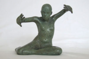 Figurative bronze sculpture - Daphniae by Marie Smith