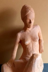 Female figure made at Atelier Saint Fargeau Paris by Irish artist Marie Smith