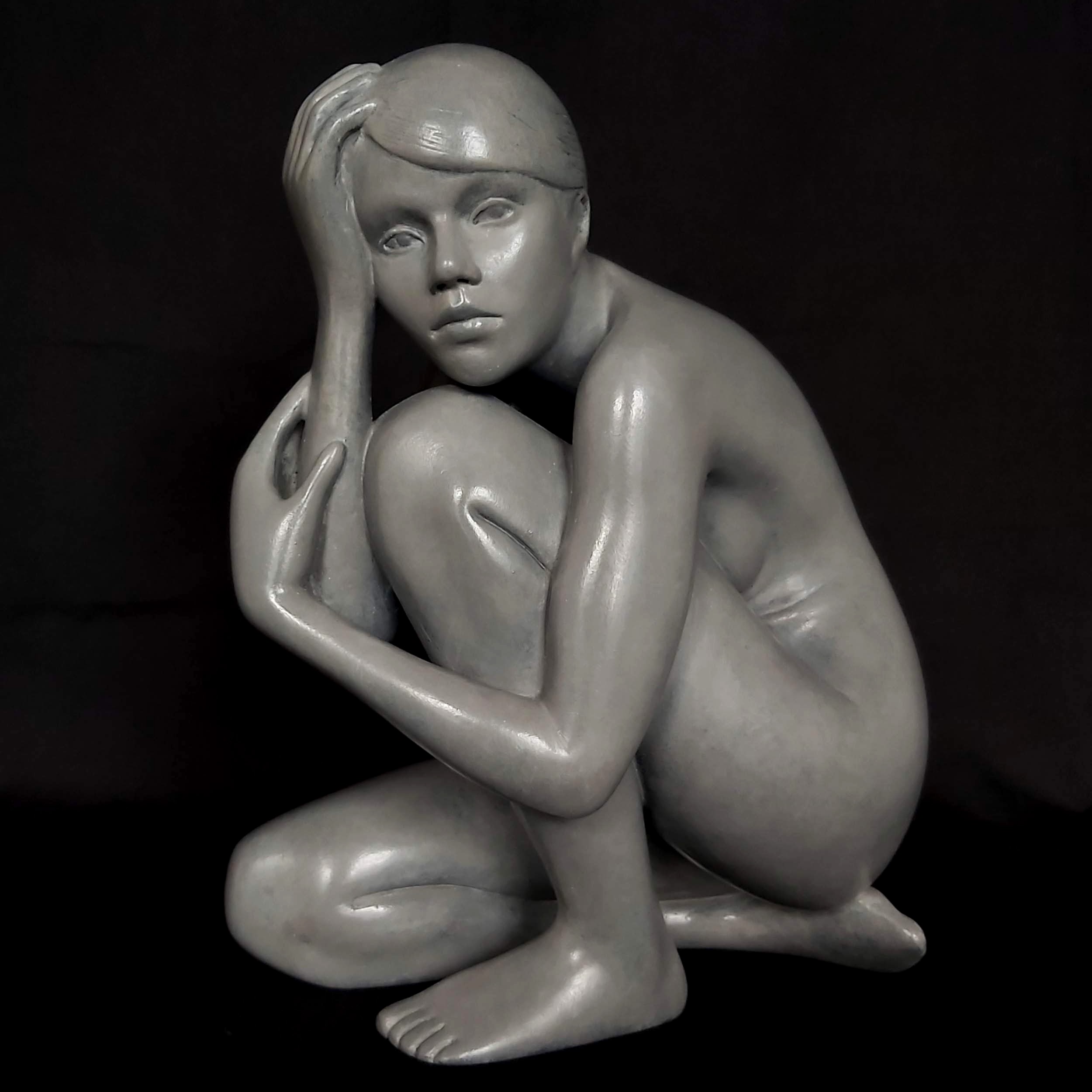Ghost of a Girl - Unique- Jesmonite Sculpture