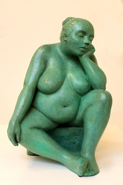 Marie Smith Sculpture - Soraya - Bronze front view