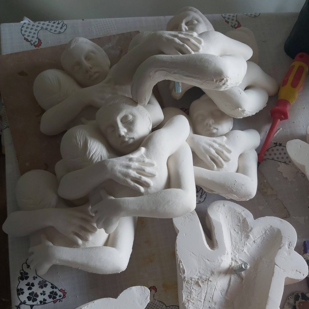 Making The Hug Sculpture 1