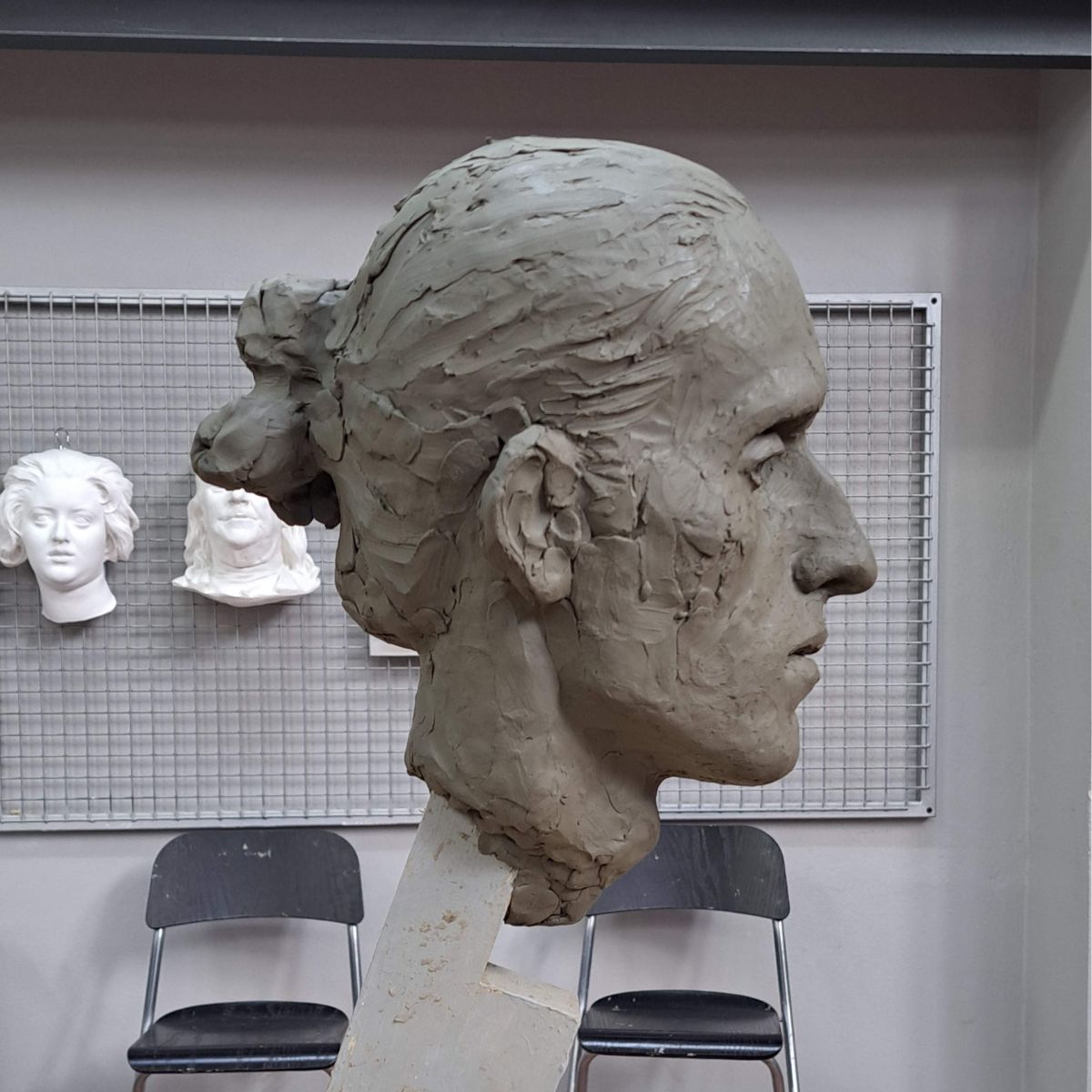 Marie Smith Sculpture - Florence Academy of Art - Armand Profile 3