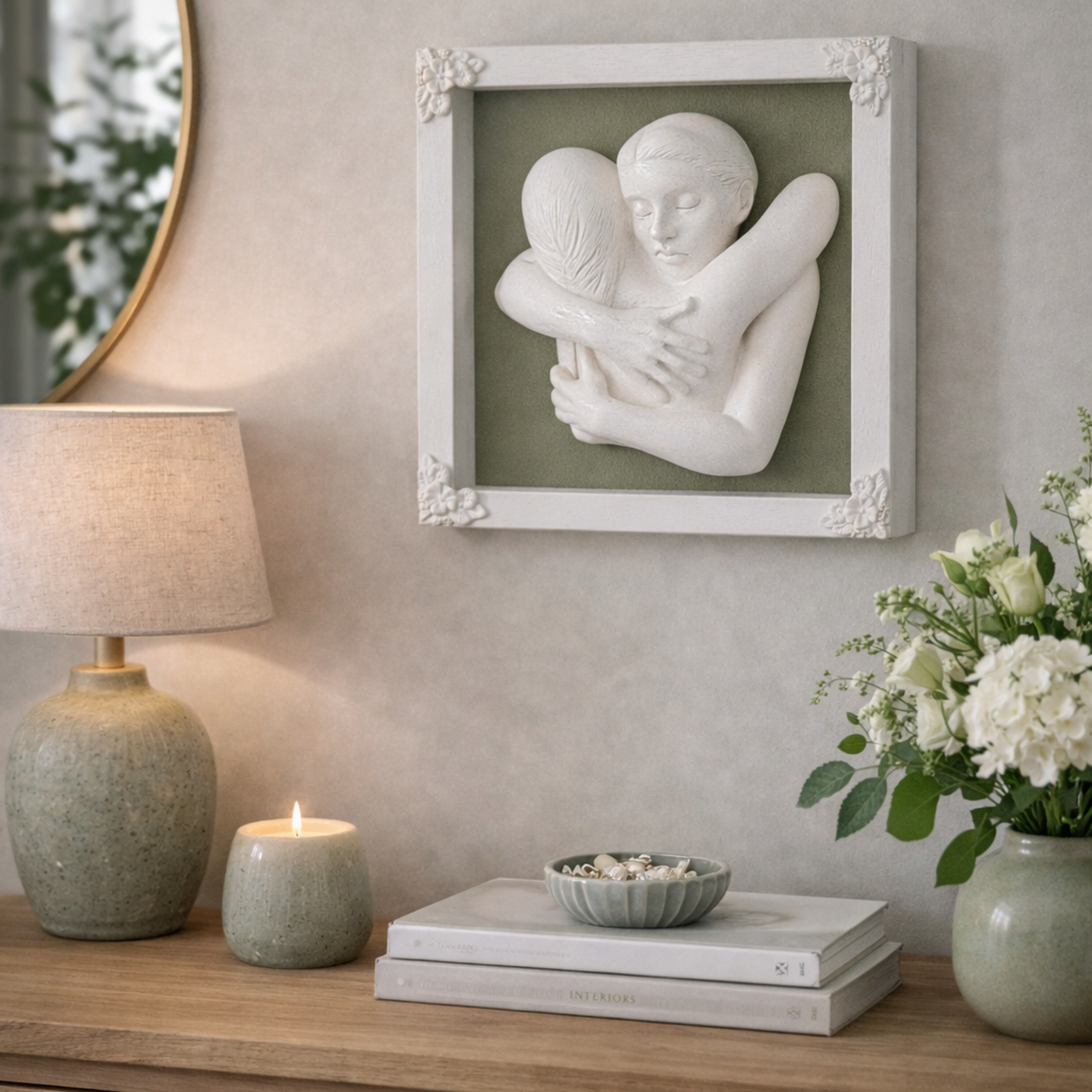 The Hug - Framed Sculpture Wall Art (NEW) - Image 11