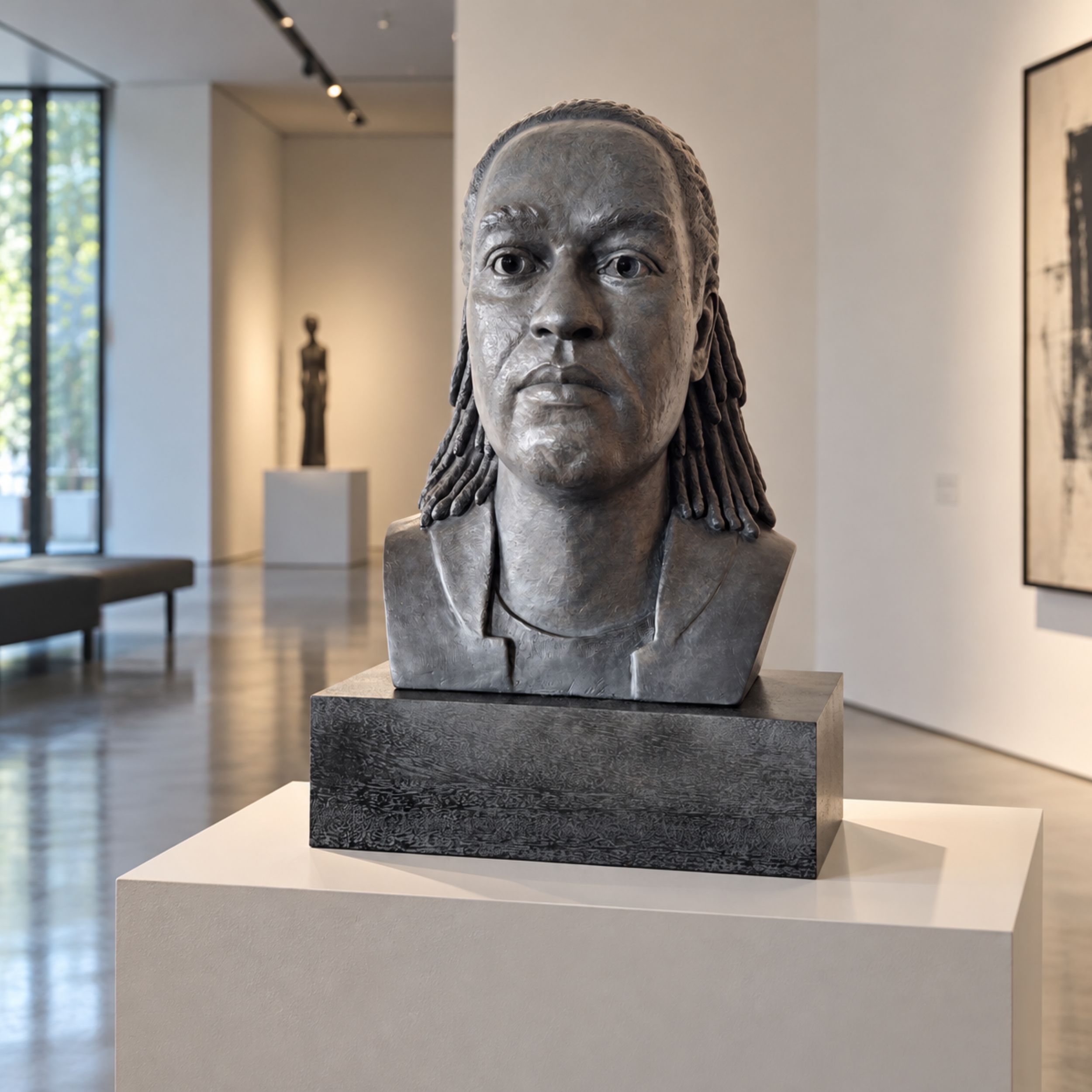 Marie Smith Sculpture - Portrait sculpture of Dean