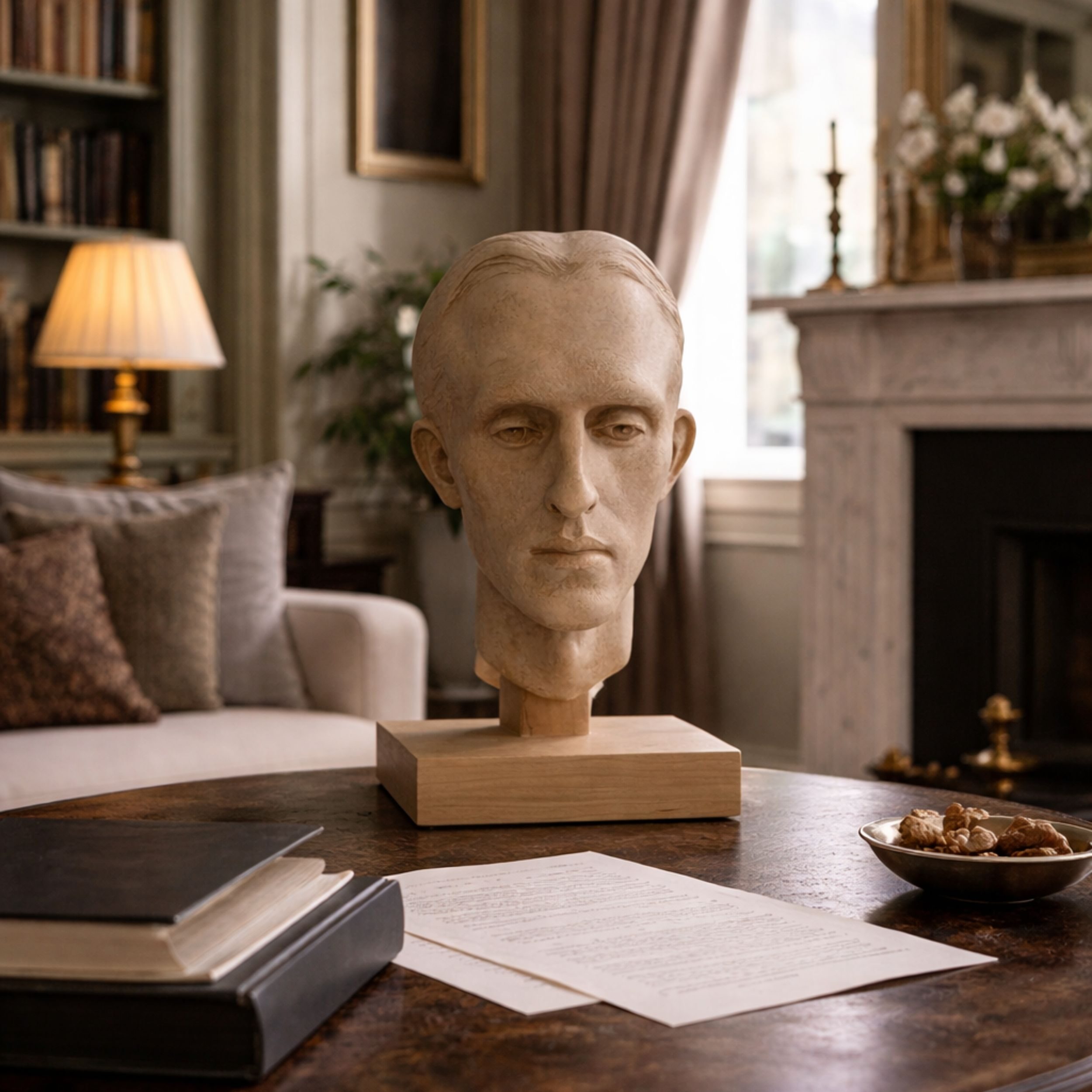 Marie Smith Sculpture - Armand - Georgian Townhouse setting